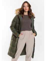 Northwood Płaszcz zimowy "Hannah" w kolorze khaki rozmiar: S. Brązowe płaszcze damskie Northwood, na zimę, s, bez wzorów, z puchu, bez kaptura. Za 261.05 zł.