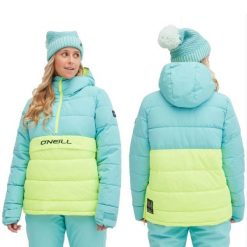 Kurtka kangurka zimowa na narty i snowboard damska. Czarne kurtki sportowe damskie O'Neill, na zimę, bez wzorów, bez kaptura. Za 372.50 zł.