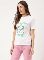 Marks & Spencer Koszulka w kolorze białym rozmiar: 4XL. Białe bluzki damskie Marks & Spencer, xl, bez wzorów, z bawełny, bez kołnierzyka, bez ramiączek. Za 32.90 zł.