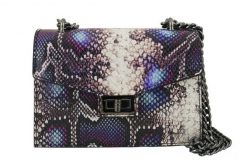 Listonoszka skórzana BARBERINI'S fioletowa 970-40. Fioletowe shopper bag Barberinis, bez wzorów, ze skóry, bez dodatków. Za 269.99 zł.