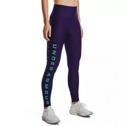 Legginsy damskie Under Armour HG Armour Branded Legging. Fioletowe legginsy damskie Under Armour, xs, bez wzorów. Za 139.99 zł.