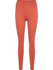 Legginsy damskie Hummel - wysoki stan, długie, jasnobrązowe. Czerwone legginsy damskie Hummel, s, bez wzorów, z bawełny. Za 87.60 zł.