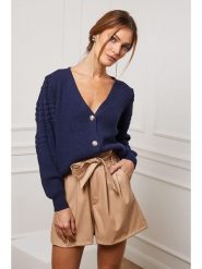 Joséfine Kardigan "Cuvillier" w kolorze granatowym rozmiar: S. Niebieskie kardigany damskie Joséfine, s, bez wzorów, z kaszmiru. Za 201.95 zł.