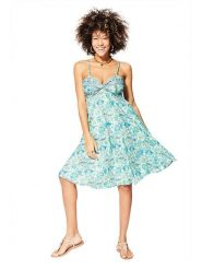 Aller Simplement Sukienka w kolorze zielono-białym rozmiar: 34/36. Zielone sukienki damskie Aller Simplement, bez wzorów, klasyczne, bez ramiączek. Za 56.99 zł.