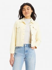 Levi's Kurtka dżinsowa w kolorze żółtym rozmiar: S. Żółte kurtki damskie Levi's, s, bez wzorów, z bawełny, bez kaptura. Za 226.24 zł.