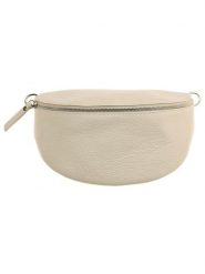 Zwillingsherz Skórzana saszetka "Crossbody" w kolorze beżowym - 23 x 14 cm rozmiar: onesize. Brązowe nerki i saszetki damskie Zwillingsherz, bez wzorów, z materiału. Za 189.29 zł.