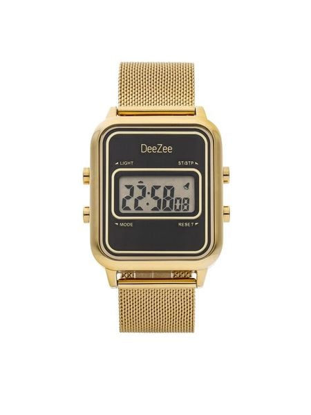 DeeZee Zegarek 010201040 Złoty. Żółte, cyfrowe zegarki damskie DeeZee, metalowe. Za 259.99 zł.