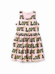 Desigual Sukienka codzienna 23SGVK11 Różowy Regular Fit. Czerwone sukienki dziewczęce Desigual, bez wzorów, z bawełny, bez ramiączek, proste. Za 269.99 zł.