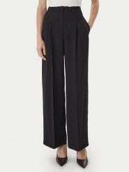 BOSS Spodnie materiałowe Tiana4 50554101 Czarny Relaxed Fit. Czarne spodnie materiałowe damskie Boss, bez wzorów, z materiału. Za 1,089.00 zł.