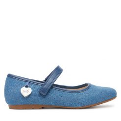 Baleriny Primigi. Niebieskie baleriny dziewczęce Primigi, bez wzorów, bez obcasa, bez zapięcia. Za 119.99 zł.