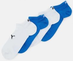 Skarpety Puma Sport Light Sneaker 4-pak Ecom Niebiesko-biały Niebieski 39-42. Niebieskie skarpetki damskie Puma, bez wzorów, z bawełny. Za 59.54 zł.