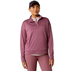 Bluza damska Ariat Breathe. Fioletowe bluzy damskie Ariat, na wiosnę, m, bez wzorów, z poliesteru, bez kaptura. Za 387.00 zł.