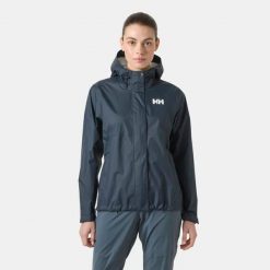 Damska kurtka turystyczna Helly Hansen Loke. Niebieskie kurtki damskie Helly Hansen, na lato, s, bez wzorów, z materiału, bez kaptura. Za 547.50 zł.