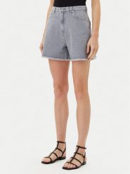 Pepe Jeans Szorty jeansowe PL801112 Szary Slim Fit. Szare szorty damskie Pepe Jeans, bez wzorów, z bawełny. W wyprzedaży za 219.99 zł.