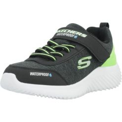Kapcie SKECHERS BOUNDER-DRIPPER DROP Czarny. Czarne kapcie damskie Skechers, z tkaniny. Za 215.99 zł.