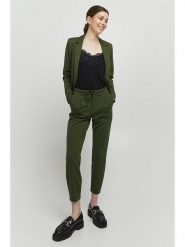 B.young Spodnie w kolorze zielonym rozmiar: L. Czarne spodnie dresowe damskie b.young, l, bez wzorów, z dresówki. Za 80.95 zł.