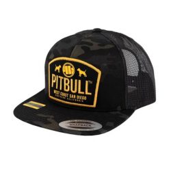 Czapka z daszkiem PitBull Mesh Dogs Flat Snapback Trucker Cap - 629011918900. Czarne czapki z daszkiem damskie PITBULL, bez wzorów, z meshu. Za 99.59 zł.