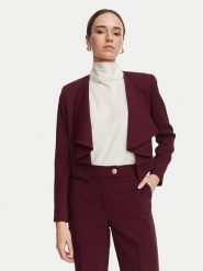 Rinascimento Marynarka CFC0130335003 Bordowy Regular Fit. Czerwone marynarki i żakiety damskie Rinascimento, m, bez wzorów, z syntetyku. Za 629.99 zł.
