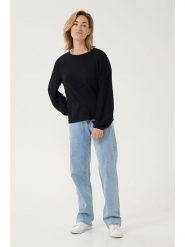 Cream Sweter "Dela" w kolorze czarnym rozmiar: M. Czarne swetry klasyczne damskie Cream, m, z wiskozy, bez kołnierzyka. Za 96.60 zł.