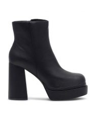 Jenny Fairy Botki LIBI WYL2510-1 Czarny. Czarne botki damskie Jenny Fairy, z syntetyku, bez obcasa, na słupku, bez zapięcia. Za 219.99 zł.