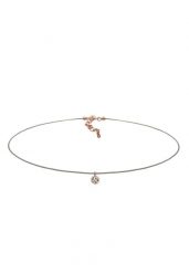 Elli Damski choker nylonowy z kryształem ze srebra próby 925 Naszyjniki 1 ct. Naszyjniki damskie Elli, z kryształem, srebrne. Za 198.99 zł.