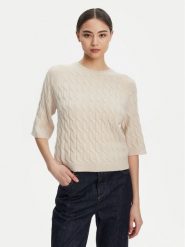 Marella Sweter Franz 2523366084 Beżowy Regular Fit. Brązowe swetry klasyczne damskie Marella, l, z kaszmiru, bez kołnierzyka. Za 1,089.00 zł.