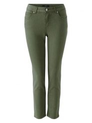 Oui Jegginsy w kolorze khaki rozmiar: 34. Brązowe jeansy damskie Oui, bez wzorów, z materiału. Za 131.74 zł.