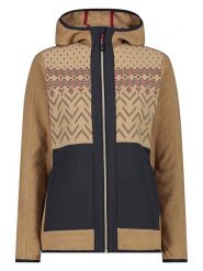CMP Kurtka polarowa w kolorze beżowo-czarnym rozmiar: 46. Brązowe kurtki damskie CMP, s, bez wzorów, z materiału, bez kaptura. Za 194.95 zł.