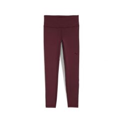 Damskie legginsy treningowe PUMA SHAPE z wysokim stanem PUMA Ruby Shimmer Red. Czerwone legginsy damskie Puma, bez wzorów. Za 239.00 zł.