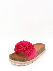 Viagiulia Klapki w kolorze różowym rozmiar: 40. Różowe klapki damskie Viagiulia, z aplikacjami, z otwartym noskiem, bez obcasa, na platformie, bez zapięcia. Za 96.83 zł.