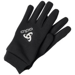 Rękawiczki zimowe multifunkcyjne dla dorosłych Odlo STRETCHFLEECE LINER E. Czarne rękawiczki damskie ODLO, bez wzorów. Za 139.99 zł.