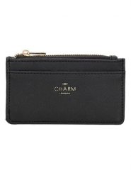 Charm Portfel "Birmingham" w kolorze czarnym - 13,5 x 7,5 x 0,5 cm rozmiar: onesize. Czarne portfele damskie Charm, bez wzorów, z materiału. Za 34.99 zł.