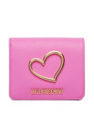 LOVE MOSCHINO Portfel JC5506PP1OLQ0604 Różowy. Czerwone portfele damskie Love Moschino, bez wzorów, ze skóry. Za 399.99 zł.