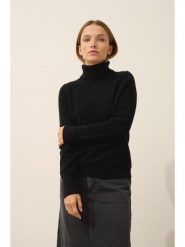 Just Cashmere Kaszmirowy golf "Estelle" w kolorze czarnym rozmiar: L. Czarne golfy damskie Just Cashmere, l, bez wzorów, z kaszmiru, bez ramiączek. Za 317.73 zł.