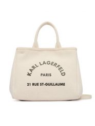 KARL LAGERFELD Torebka B2W50003 Beżowy. Brązowe kuferki damskie KARL LAGERFELD, z materiału, bez dodatków. Za 429.99 zł.