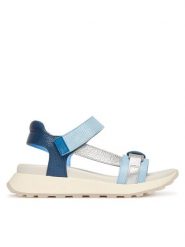 Hispanitas Sandały CHV264679 C003 Niebieski. Niebieskie sandały damskie Hispanitas, bez wzorów, ze skóry, bez obcasa, na płaskiej podeszwie, bez zapięcia. Za 609.99 zł.