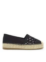 Jenny Fairy Espadryle WSS21119-01 Czarny. Czarne espadryle damskie Jenny Fairy, bez wzorów, z materiału, bez obcasa. Za 62.99 zł.