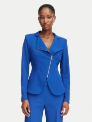 Rinascimento Marynarka CFC0130203003 Niebieski Slim Fit. Niebieskie marynarki i żakiety damskie Rinascimento, s, bez wzorów, z syntetyku. Za 609.99 zł.