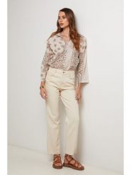 Lin Passion Koszula w kolorze beżowym rozmiar: 36/38. Brązowe koszule damskie Lin Passion, bez wzorów, z bawełny, klasyczne, bez kołnierzyka, bez ramiączek. Za 121.99 zł.