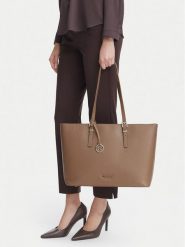 Nine West Torebka EO-QUIET ELEGANCE-LDA9895 Beżowy ciemny. Brązowe shopper bag Nine West, bez dodatków. Za 449.99 zł.