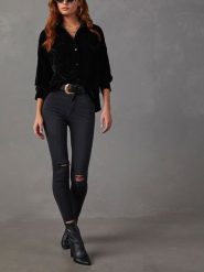 LA Angels Koszula w kolorze czarnym rozmiar: XL. Czarne koszule damskie LA Angels, xl, bez wzorów, bez kołnierzyka, bez ramiączek. Za 130.99 zł.