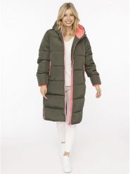 Zwillingsherz Płaszcz pikowany w kolorze khaki rozmiar: S. Brązowe płaszcze damskie Zwillingsherz, s, bez wzorów, bez kaptura. Za 374.95 zł.