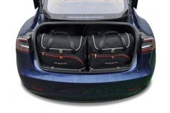 Torby Do Bagażnika Tesla Model 3 Ev 2017-2023 5Szt Kjust. Czarne torby podróżne KJUST, bez wzorów, z kauczuku. Za 1,447.00 zł.