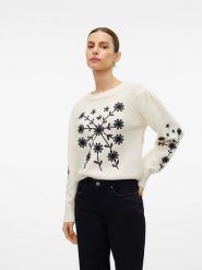 Vero Moda Sweter "Gaia" w kolorze czarnym rozmiar: S. Czarne swetry klasyczne damskie Vero Moda, s, bez kołnierzyka. Za 149.45 zł.