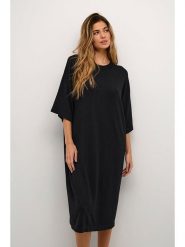 Kaffe Sukienka "Fenia" w kolorze czarnym rozmiar: XL. Czarne swetry klasyczne damskie Kaffe, xl, bez kołnierzyka. Za 96.60 zł.