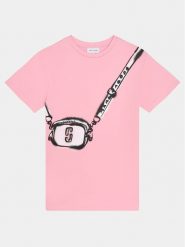 Marc Jacobs Sukienka codzienna W60072 M Różowy Regular Fit. Czerwone sukienki dziewczęce Marc Jacobs, bez wzorów, z bawełny, bez ramiączek, proste. Za 599.99 zł.