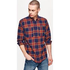 Koszula w kratę - Granatowy. Niebieskie koszule chłopięce Cropp. Za 49.99 zł.