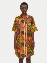 Iconique Sukienka koszulowa IC25-102 Kolorowy Relaxed Fit. Sukienki damskie Iconique, bez wzorów, z bawełny, bez ramiączek. Za 209.99 zł.