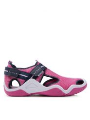 Geox Sandały J Wader G. A J1508A 01454 C8NF4 D Granatowy. Niebieskie sandały dziewczęce Geox, z materiału, bez obcasa, bez zapięcia. Za 319.99 zł.