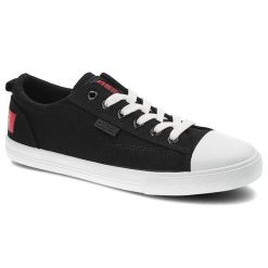 Czarne Trampki Big Star Damskie Wygodne Półbuty. Czarne trampki damskie Big Star, bez wzorów, z gumy, przed kostkę, bez zapięcia. Za 89.99 zł.